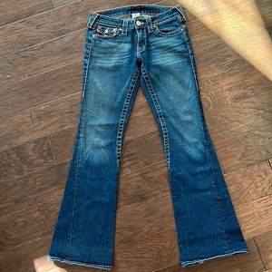 True religion, bell bottom jeans, size 29
